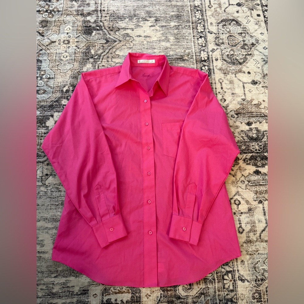 Foxcroft Vibrant Pink Dress Shirt
